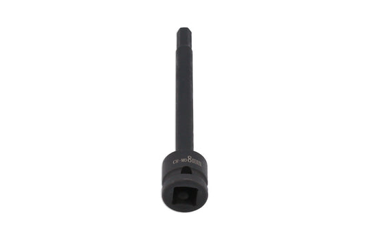 LASER 8584 Screwdriver Allen Key Impact Hex Bit 8mm 1/4" Drive Chrome Molybdenum