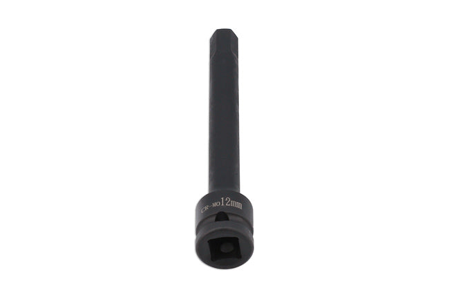 LASER 8586 Screwdriver Allen Key Impact Bit 12mm 1/4" Drive Chrome Molybdenum
