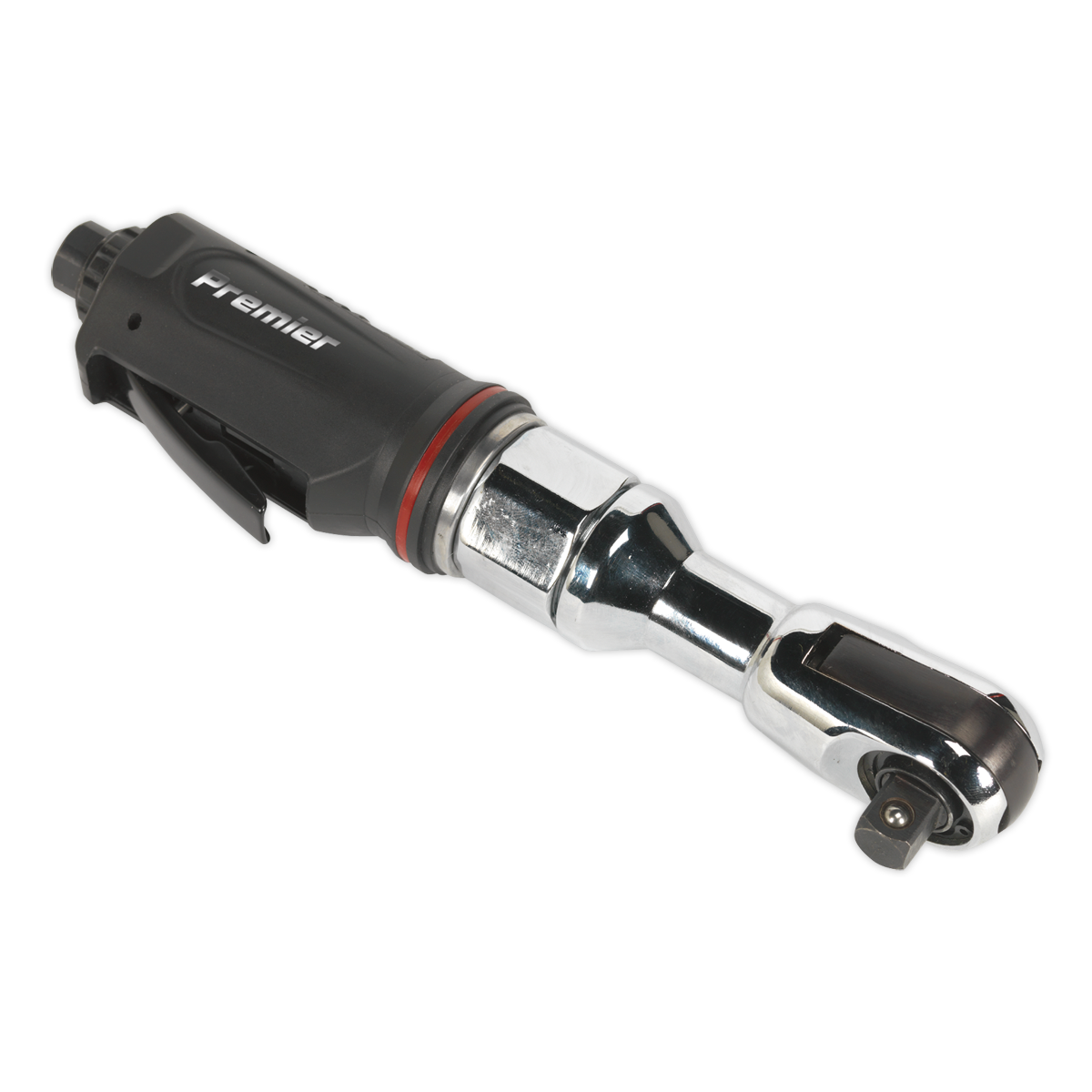 Sealey 1/2" Square Drive Air Ratchet Wrench With Hardened Gear 200rpm SA608