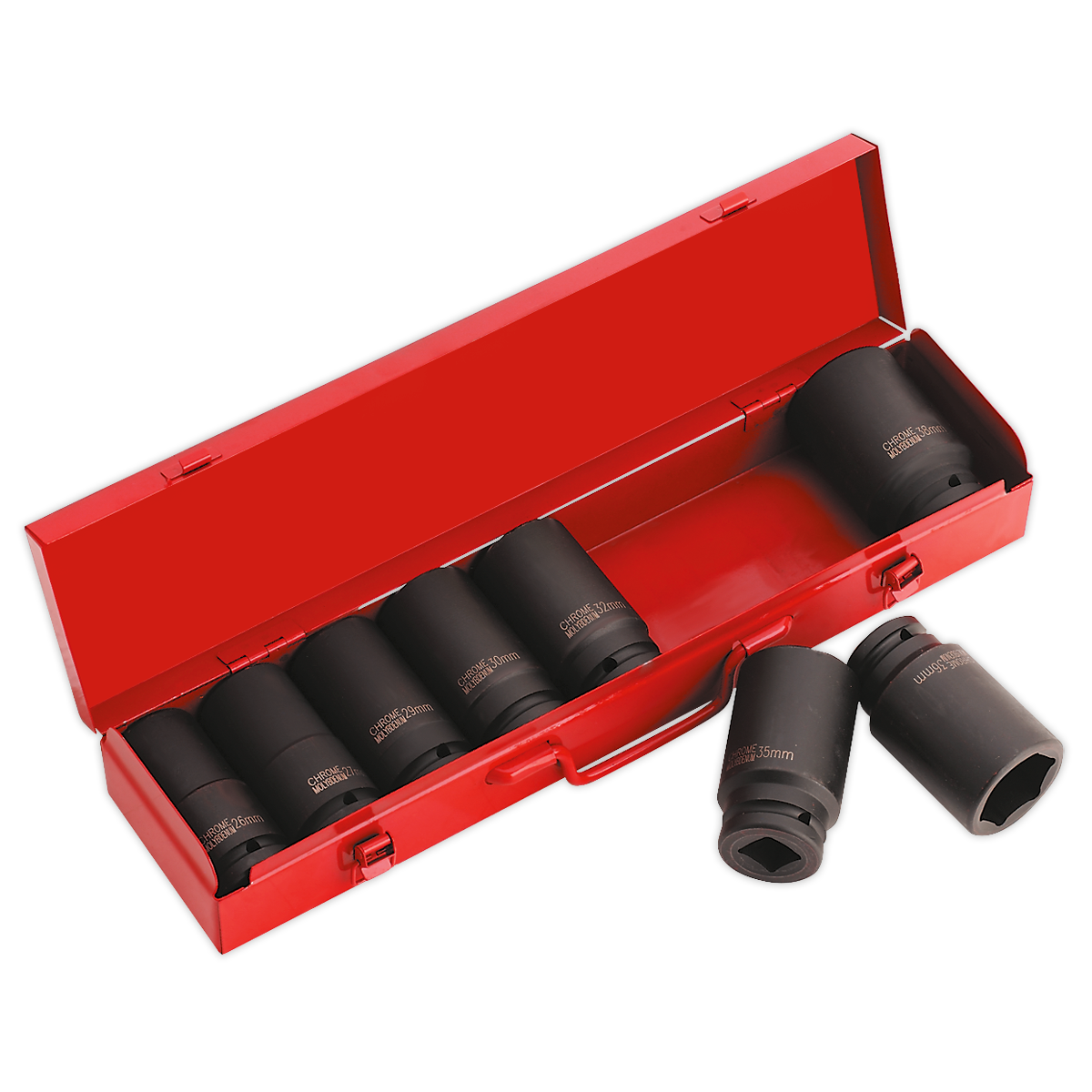 Sealey Impact Socket Set 8 Pcs 3/4" Square Drive Deep WallDrive Metric AK80/9M