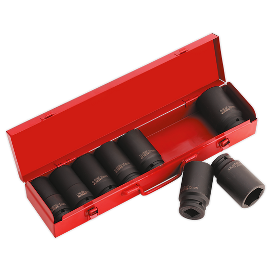 Sealey Impact Socket Set 8 Pcs 3/4" Square Drive Deep WallDrive Metric AK80/9M