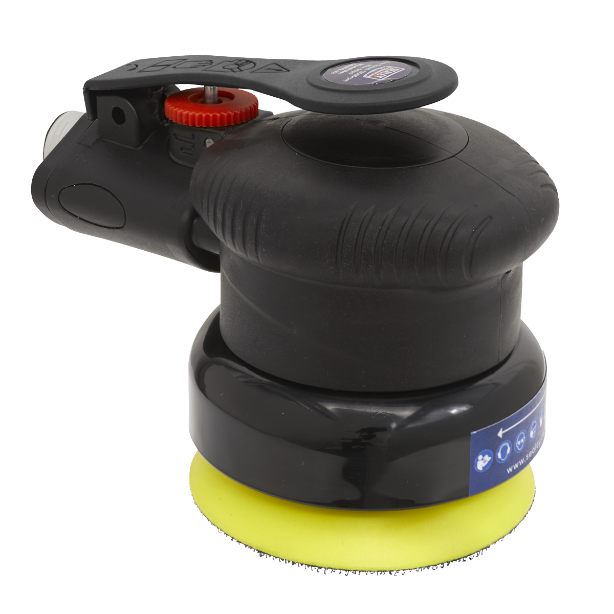 Sealey Air Palm Orbital Sander With Soft Rubber Handgrip 75mm 1/4" BSP SA802