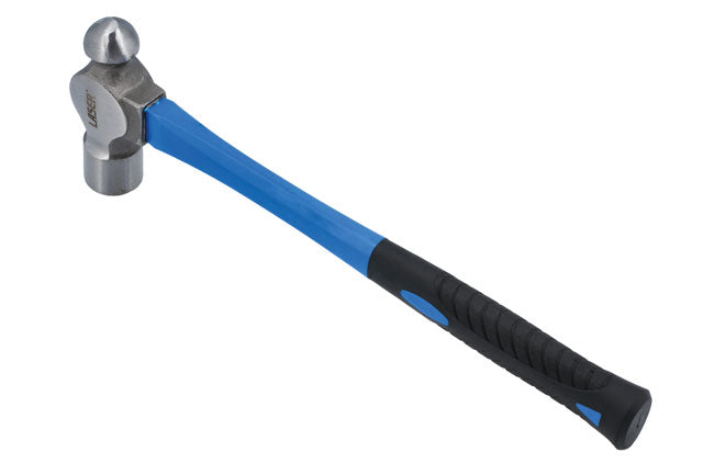 LASER 8606 Ball Pein Hammer 24oz Fibreglass Shaft Shock Absorbing Grip