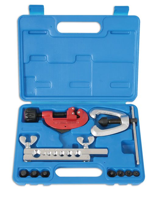 LASER 2943 Flaring Tool 10 Pcs Die Set With Tube Cutter For Brake Lines