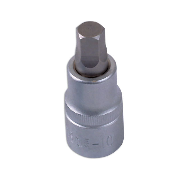 LASER 2948 Socket Bit 10mm 1/2" Drive Chrome Vanadium For Girling Brakes