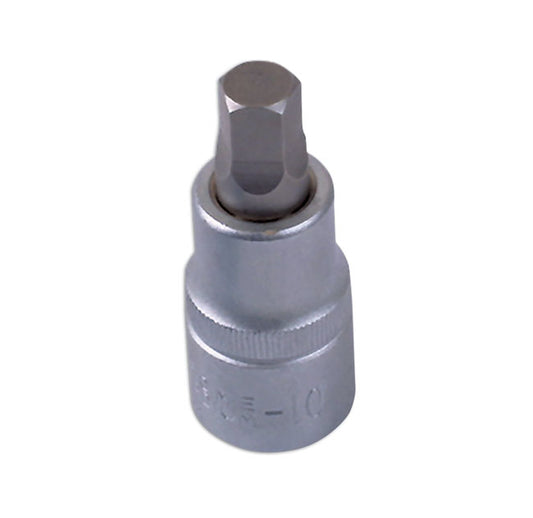 LASER 2948 Socket Bit 10mm 1/2" Drive Chrome Vanadium For Girling Brakes
