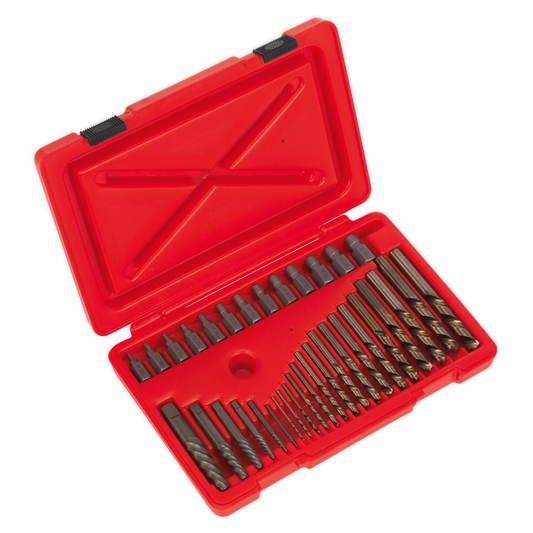 Sealey Master Extractor Set in Blow-Moulded Storage Case 35 Pieces AK8186