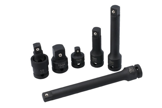 LASER 8619 Impact Driver Set 6pc 1/2" Inch Drive Chrome-Molybdenum Steel