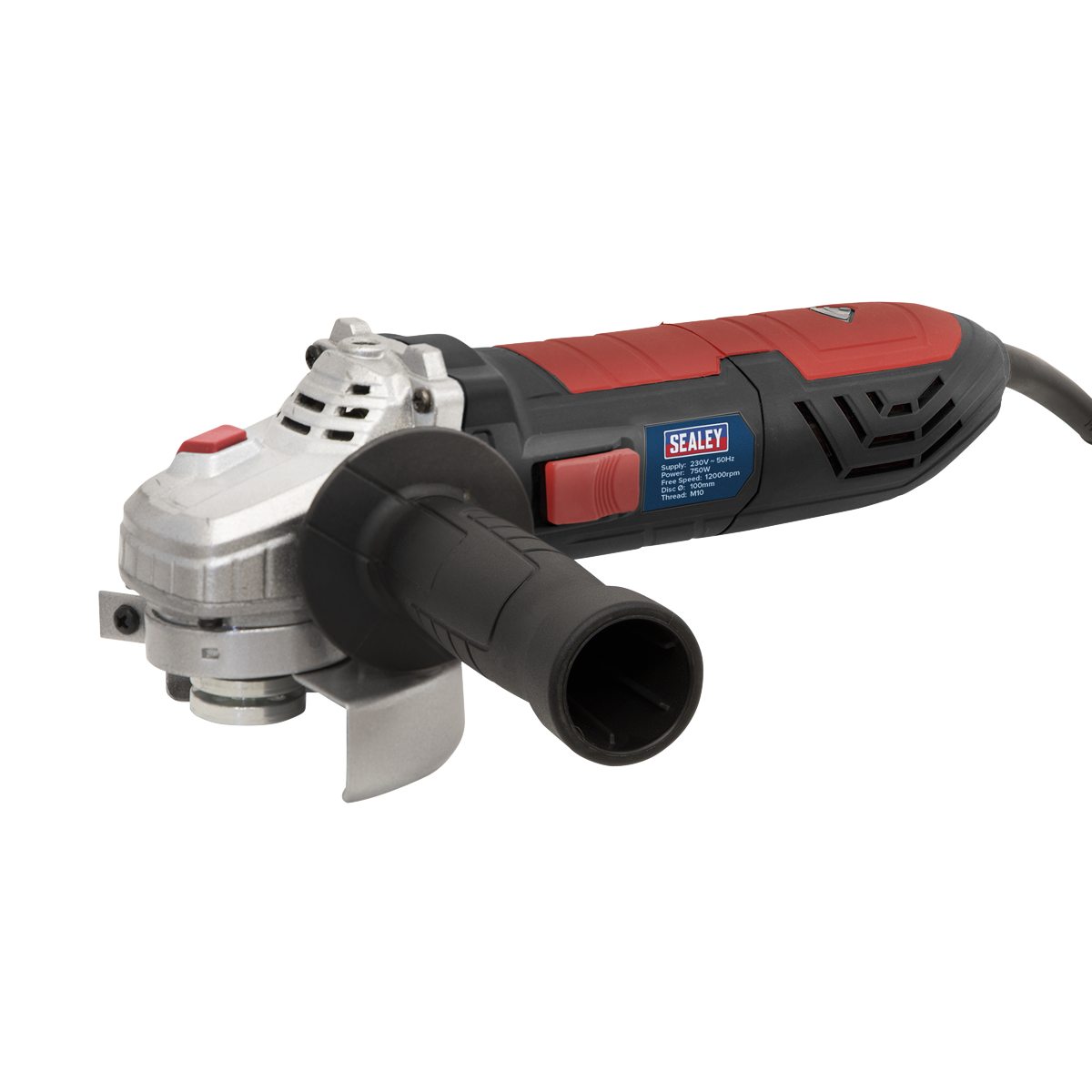 Sealey 230V 100mm 750W Angle Grinder Built-In LED Power Indicator SAG101