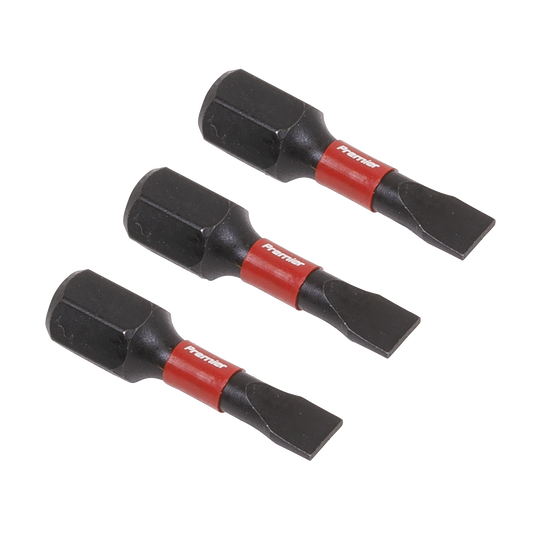Sealey Slotted 4.5mm Impact Power Tool Bits Forged From S2 Steel 25mm 3pc AK8201