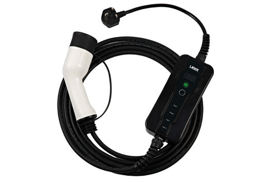 LASER 8628 EV Charging Cable - Type 2 Female To UK 3 Pin Plug 13A Single Phase
