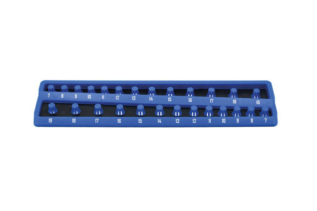 LASER 8633 Twist Lock Socket Tray 3/8" Drive Holds 26 Sockets Rubber Base