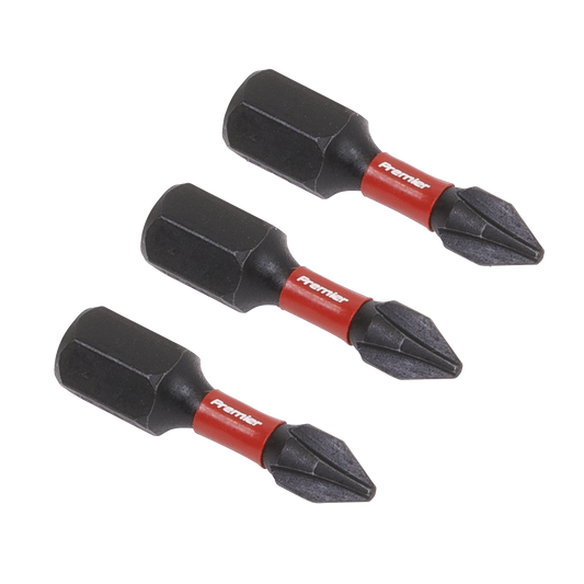 Sealey Phillips #1 Impact Power Tool Bits Forged From S2 Steel 25mm 3 Pcs AK8204