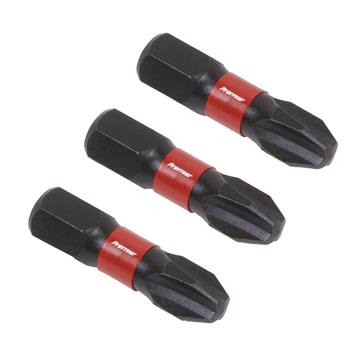 Sealey Phillips #3 Impact Power Tool Bits Forged From S2 Steel 25mm 3 Pcs AK8206