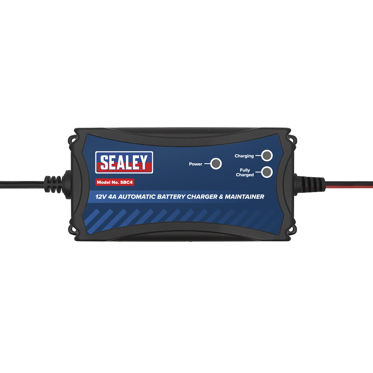 Sealey 12V 4A Automatic Battery Charger & Maintainer Charge 40-80Ah IP33 SBC4