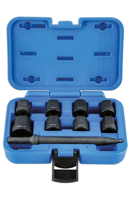 LASER 8650 Ball Joint Separator Impact Nut Set 9pc For Suspension Service