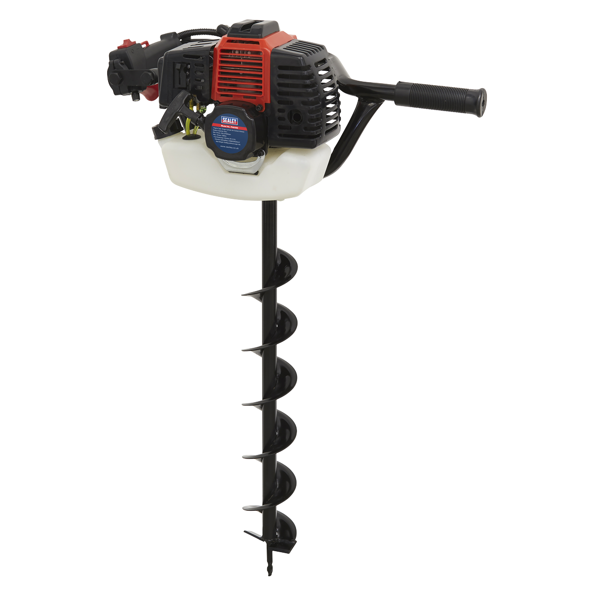 Sealey Petrol Earth Auger 2-Stroke 1.2 Litres Fuel Tank 52CC 2HP Motor PHA100