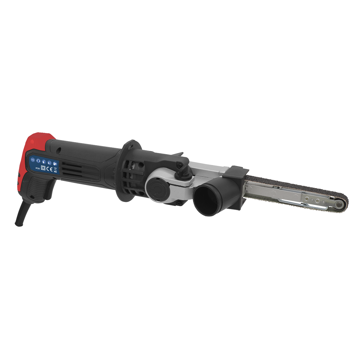 Sealey 260W 12x456mm Variable Speed Belt Sander Push to Lock 772-1200rpm SBS260