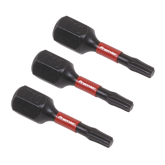 Sealey TRX-Star T10 Impact Power Tool Bits Forged From S2 Steel 25mm 3pc AK8215