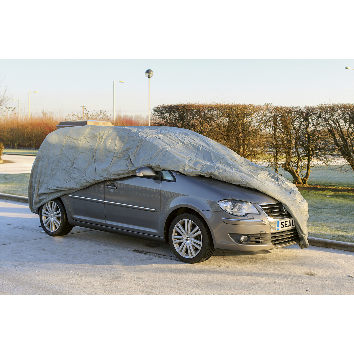 Sealey All Seasons Car Cover Waterproof 3-Layer Breathable - Large SCCL