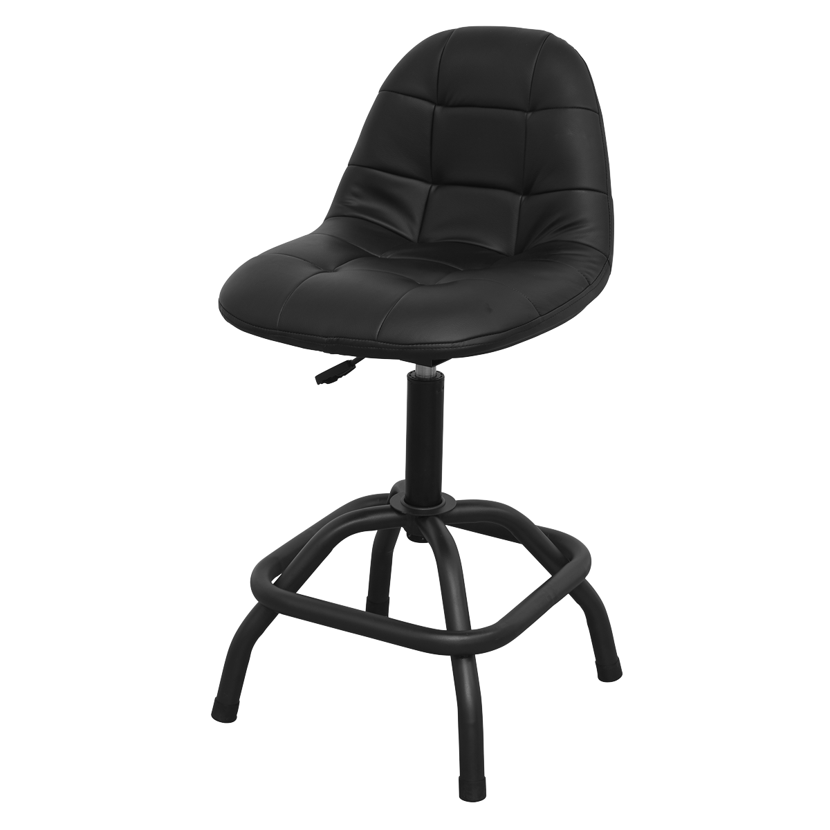 Sealey Pneumatic Workshop Stool With Adjustable Height Swivel Seat SCR01B