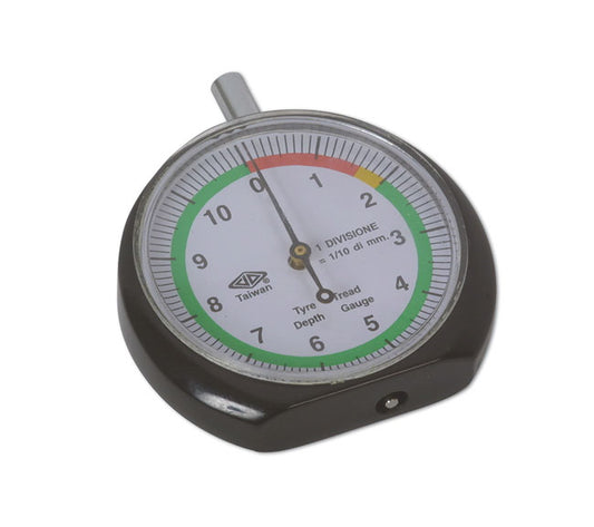 LASER TOOLS 2962 Tyre Tread Depth Gauge Colour Coded Red Yellow Green Tool