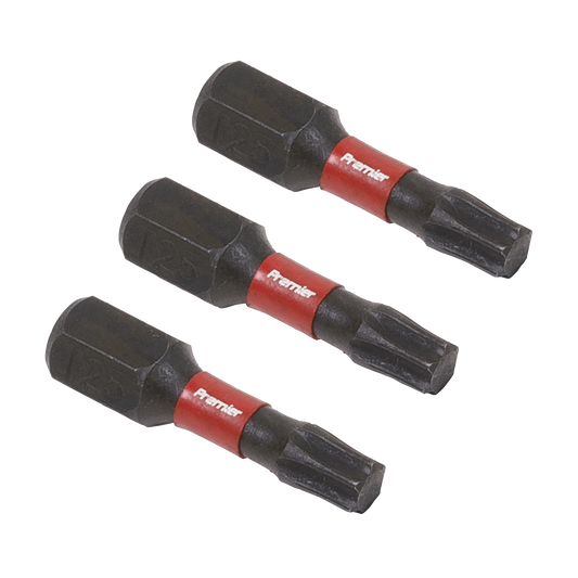 Sealey TRX-Star T25 Impact Power Tool Bits Forged From S2 Steel 25mm 3pc AK8218