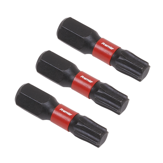 Sealey TRX-Star T30 Impact Power Tool Bits Forged From S2 Steel 25mm 3pc AK8220