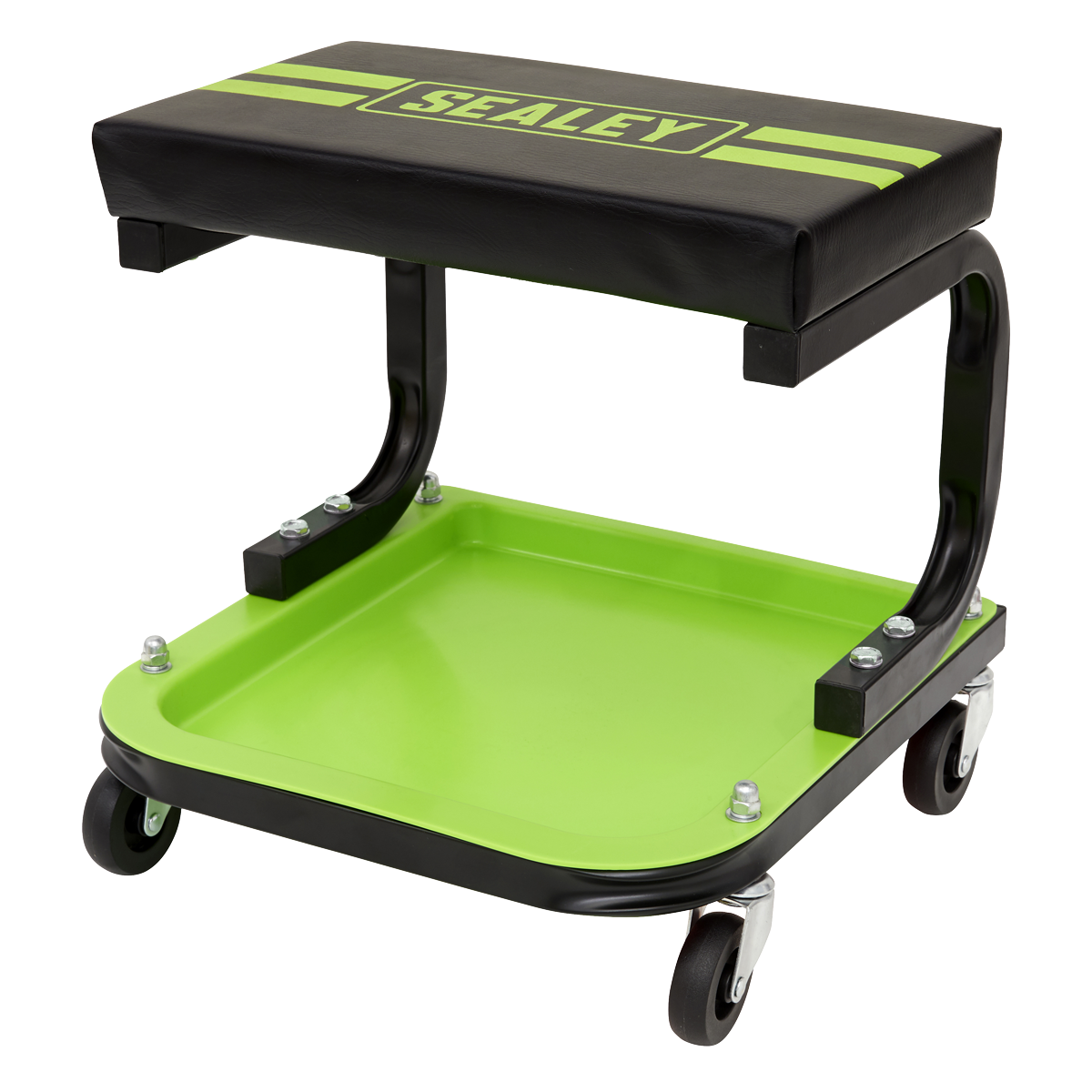 Sealey Mechanics Utility Seat With Powder Coated Finish- Hi-Vis Green SCR9HV