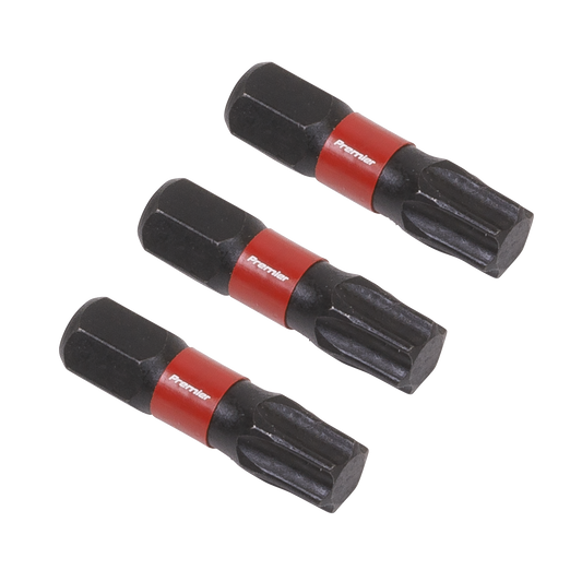 Sealey TRX-Star T40 Impact Power Tool Bits Forged From S2 Steel 25mm 3pc AK8221