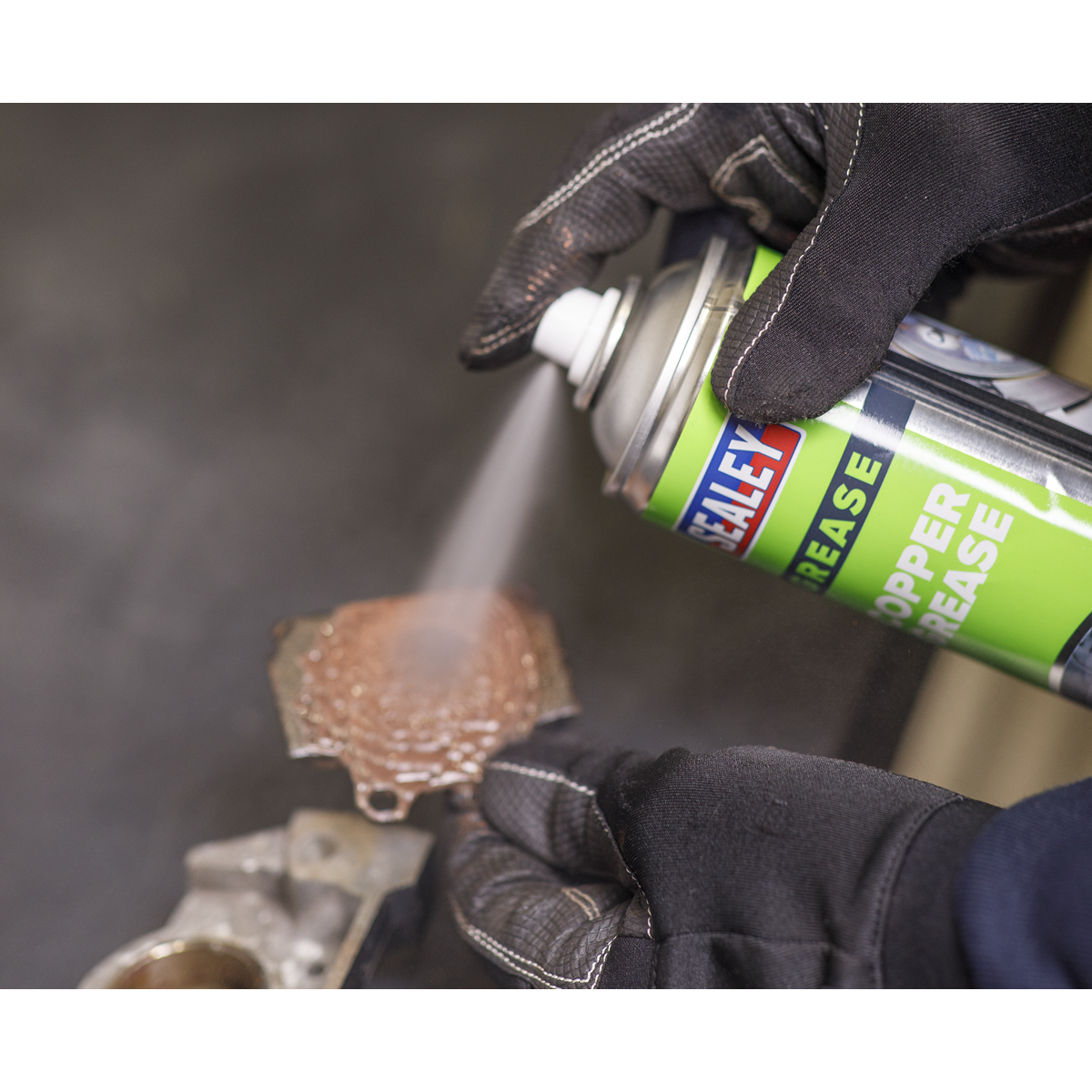 Sealey Copper Grease Lubricant Anti-Corrosive 500mL Stable To 275°C SCS016S