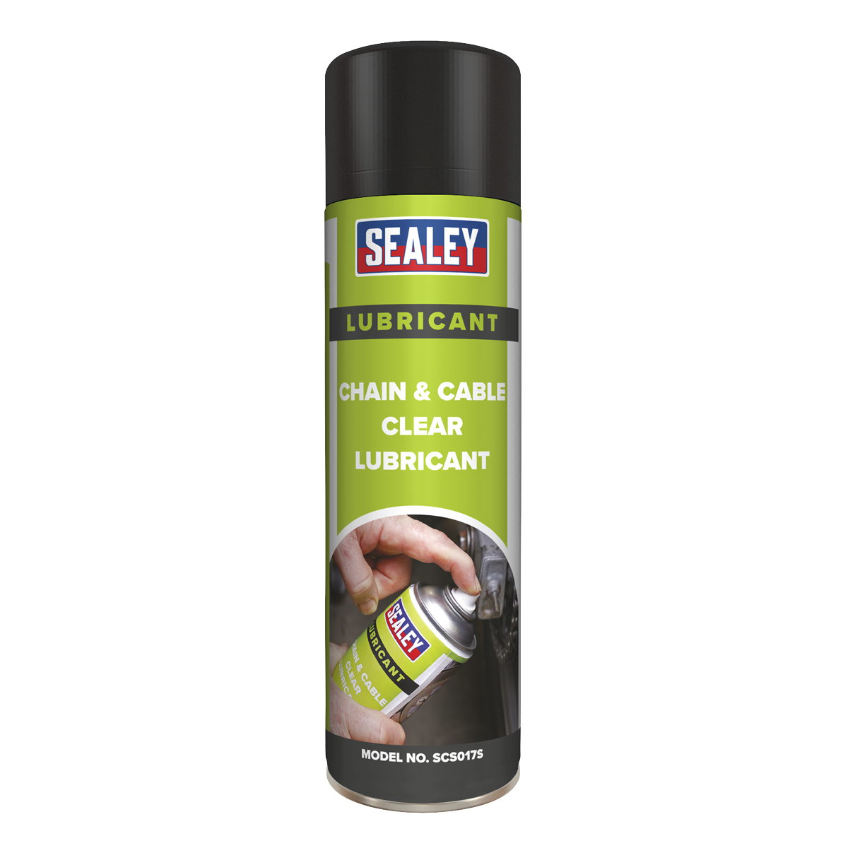 Sealey Chain & Cable Clear Lubricant Anti-Corrosive Spray 500mL 0.5L SCS017S