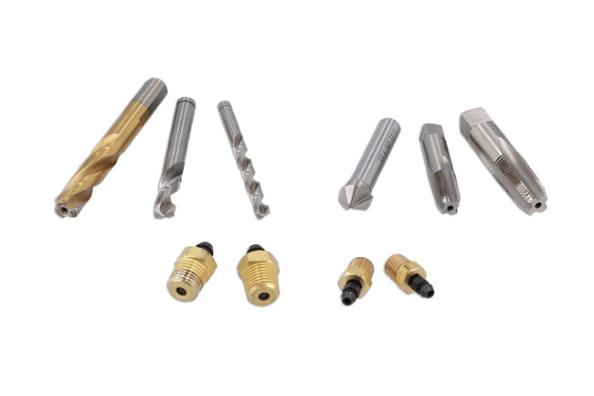 LASER 8670 Brake Caliper Guide Thread Repair Kit Steel Inserts 5-11mm Threads