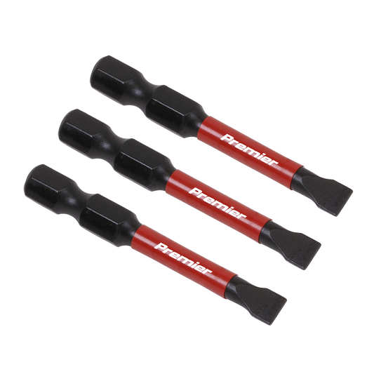 Sealey Slotted 5.5mm Impact Power Tool Bits Forged From S2 Steel 50mm 3pc AK8227