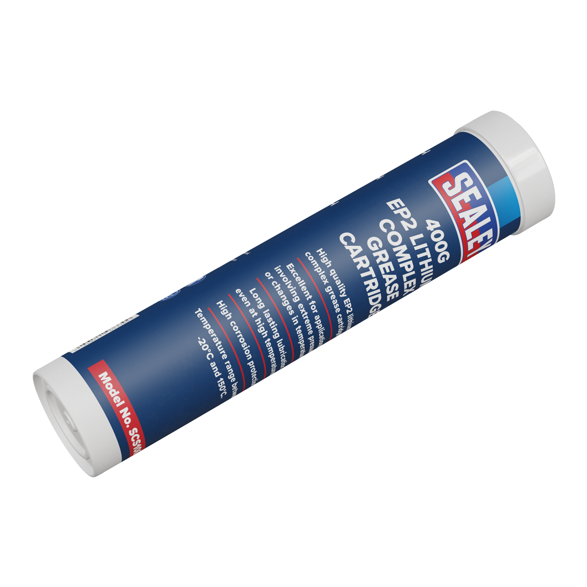 Sealey EP2 Lithium Complex Grease Cartridge Corrosion Protection 400g SCS106