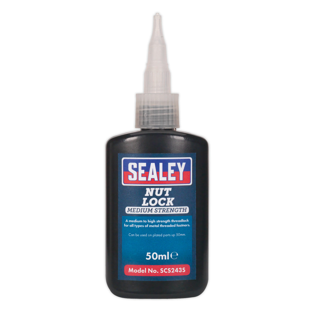Sealey Nut Lock Medium Strength Fixture Time 5-8min 50mL Bottle SCS243S