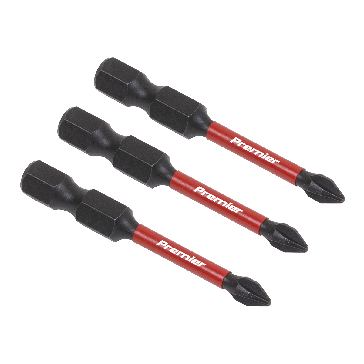 Sealey Phillips #1 Impact Power Tool Bits Forged From S2 Steel 50mm 3 Pcs AK8229