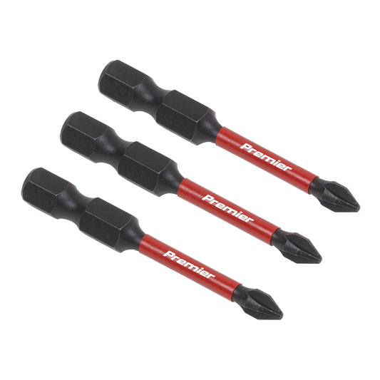 Sealey Phillips #1 Impact Power Tool Bits Forged From S2 Steel 50mm 3 Pcs AK8229