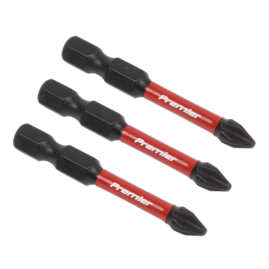 Sealey Phillips #2 Impact Power Tool Bits 50mm 3 Pieces Professional AK8230