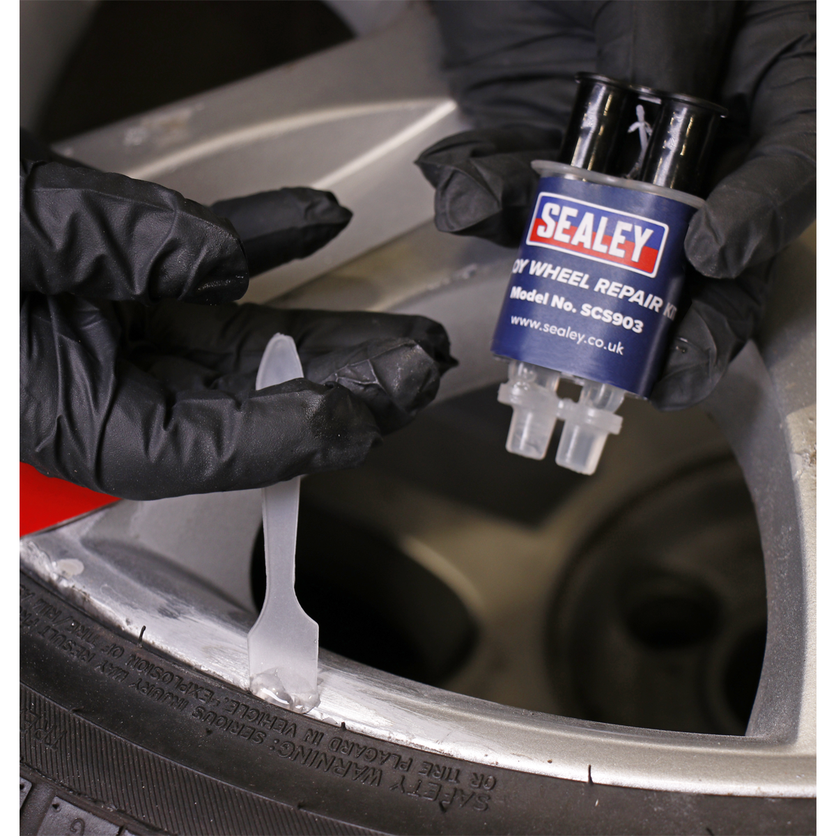 Sealey Alloy Wheel Repair Kit For Curb Damage Scratches Slight Dents SCS903