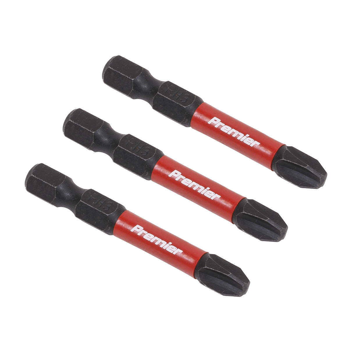 Sealey Phillips #3 Impact Power Tool Bits Forged From S2 Steel 50mm 3 Pcs AK8231