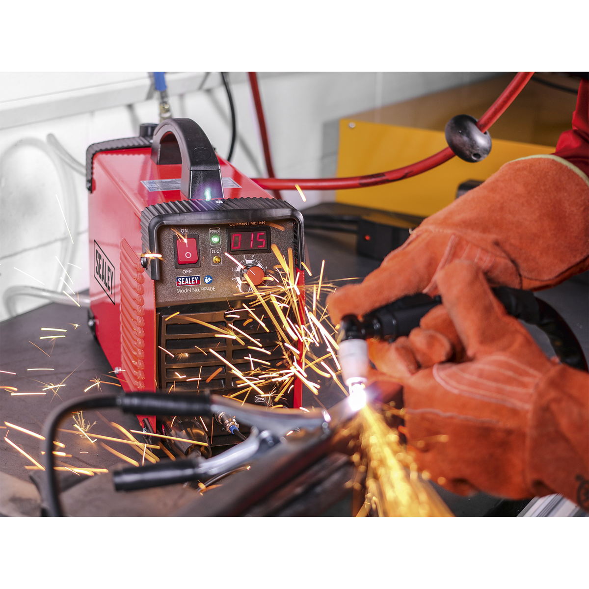 Sealey Plasma Cutter Inverter Power Supply Digital 40Amp 230V IP1S Rated PP40E