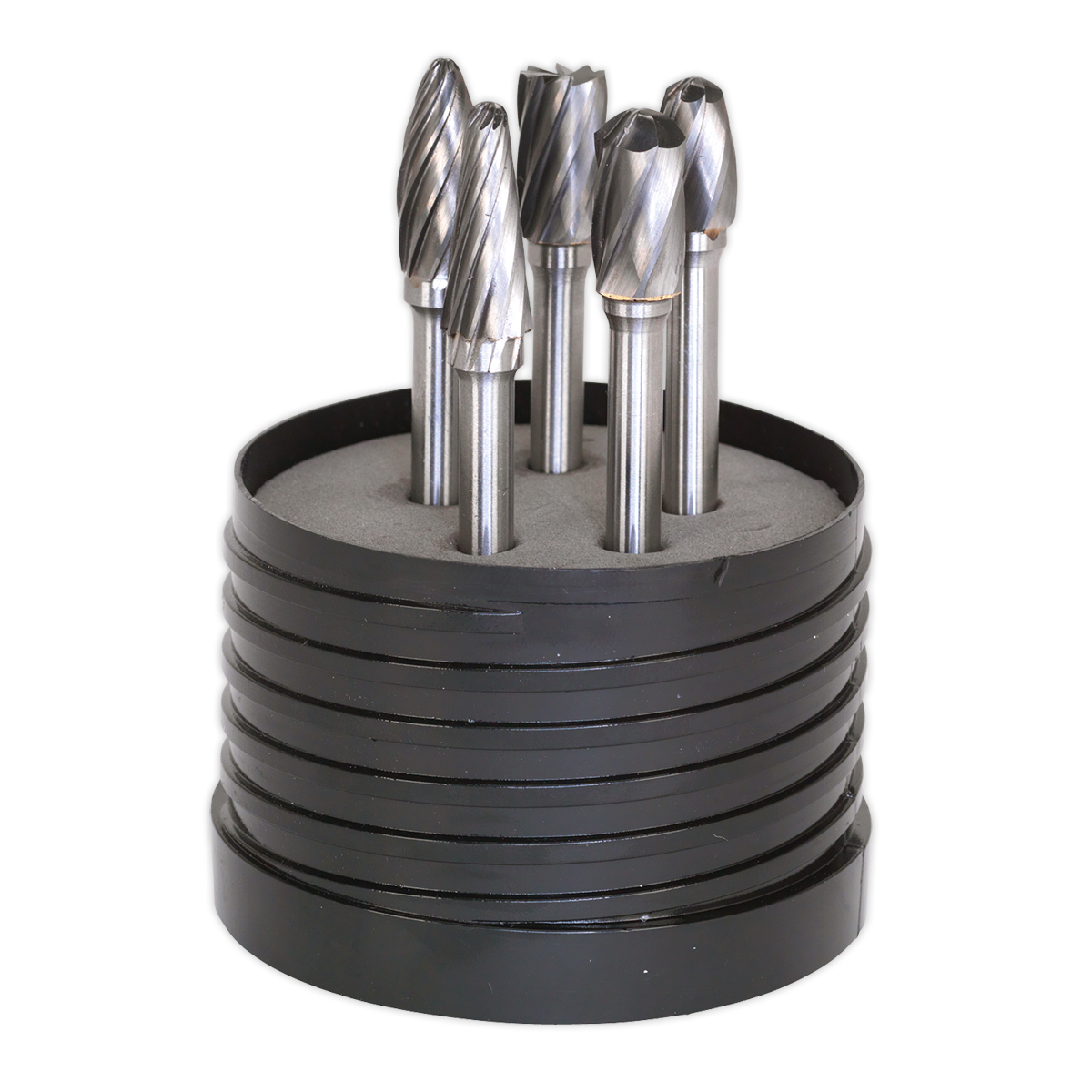 Sealey Tungsten Carbide Rotary Burr Set 5 Pieces Ripper/Coarse - Silver SDBCK5