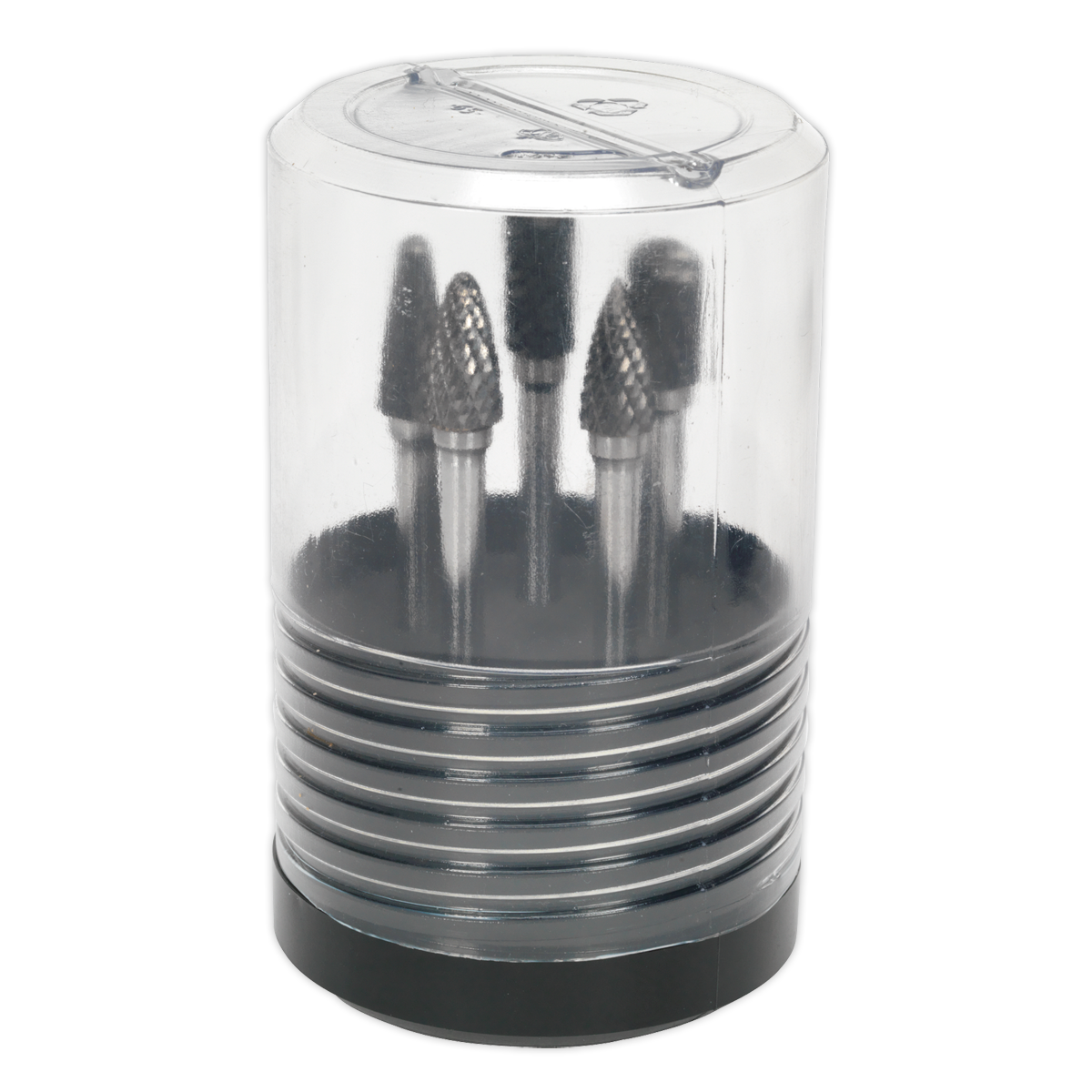 Sealey Rotary Burr Set Tungsten Carbide 5 Piece 65mm Universal - Silver SDBK5
