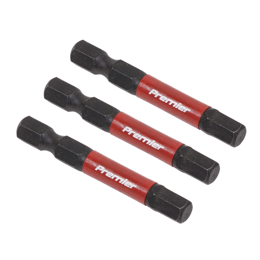 Sealey Hex 6mm Impact Power Tool Bits 50mm 3 Pieces Professional AK8239