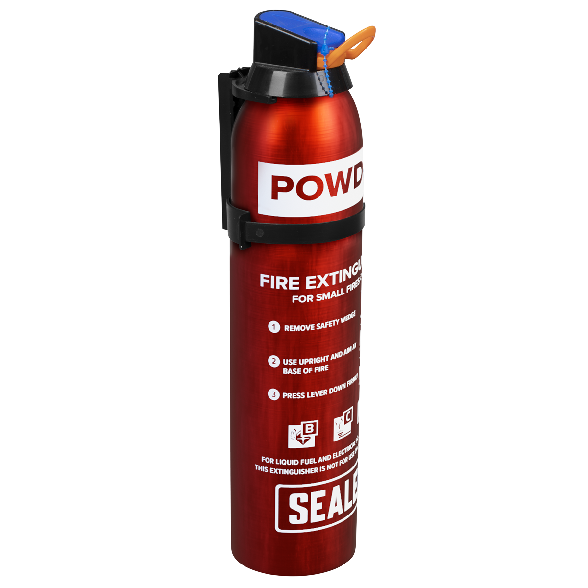 Sealey 0.6kg Dry Powder Fire Extinguisher Lightweight - Disposable SDPE006D