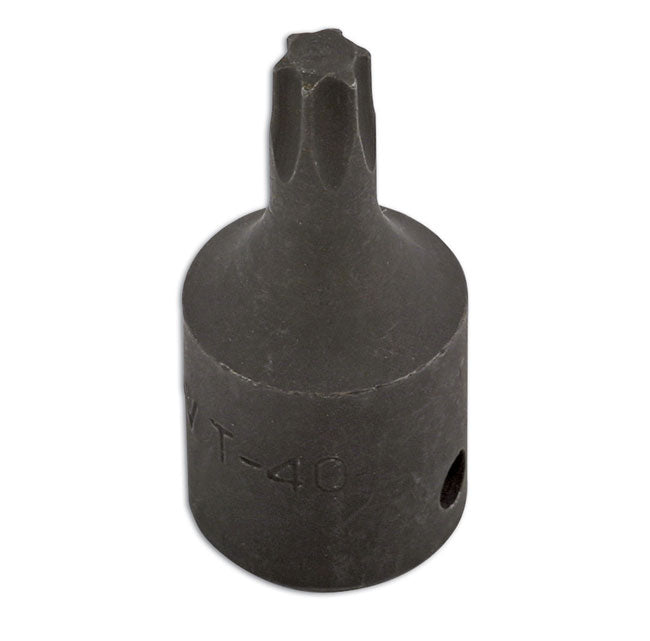 LASER 2986 Screwdriver T47 Torx Star Socket Bit Impact 3/8" Drive CRV Steel