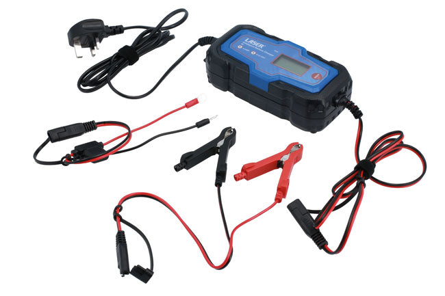LASER 8699 Intelligent 4A Battery Charger For 6V 12V Lead-Acid LiFePO AGM GEL