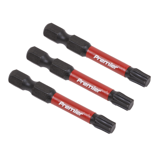 Sealey TRX-Star T30 Impact Power Tool Bits 50mm 3 Pieces Professional AK8245