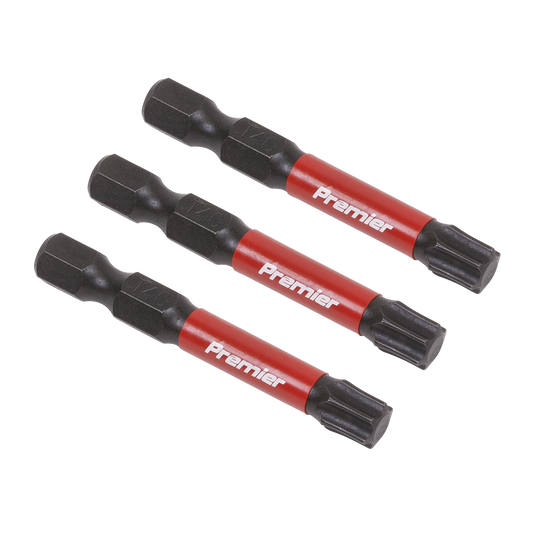 Sealey TRX-Star T40 Impact Power Tool Bits Forged From S2 Steel 50mm 3pc AK8246